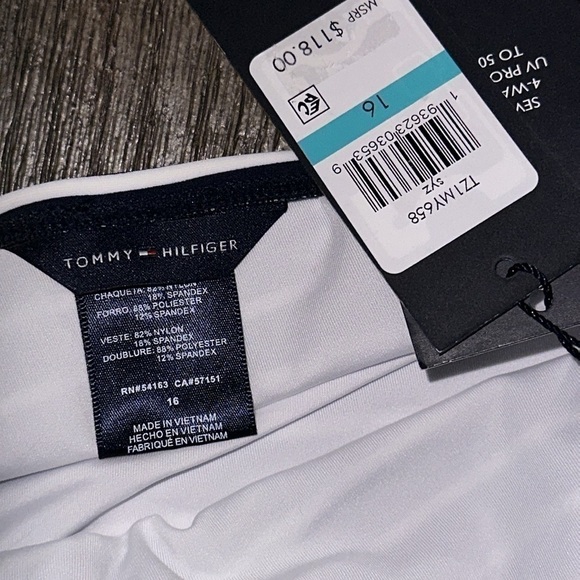 TOMMY HILFIGER Striped Halterneck One-Piece Swimsuit - Picture 7 of 10